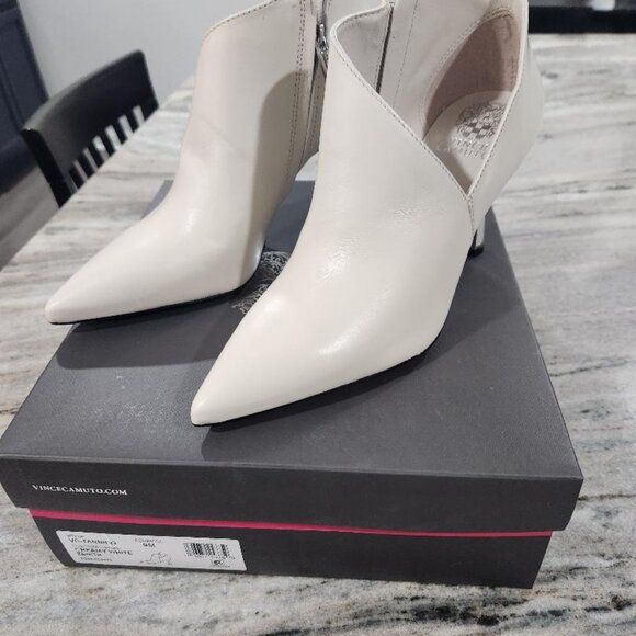 Vince Camuto Women's Pointed Toe Bootie Creamy White - Picture 2 of 8